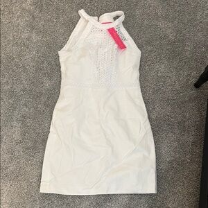Lily Pulitzer White Lace Halter Dress